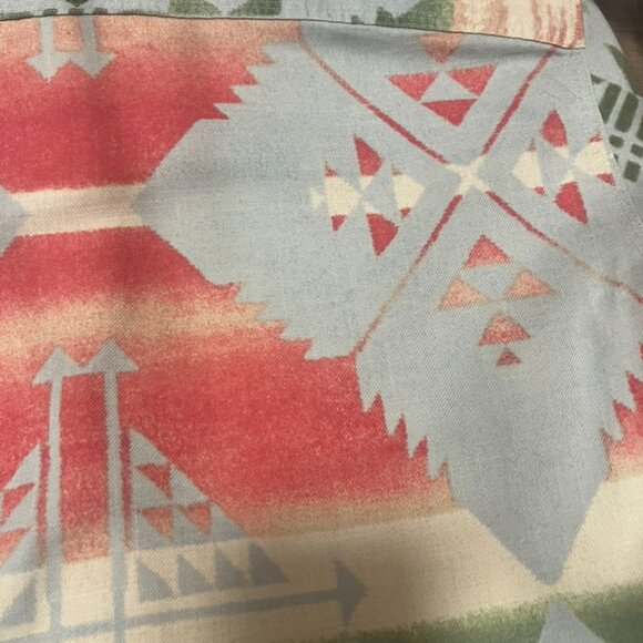 Vintage Ralph Lauren Polo Western Aztec Print Shirt - Rare Blue Tag Size Small - Picture 11 of 11